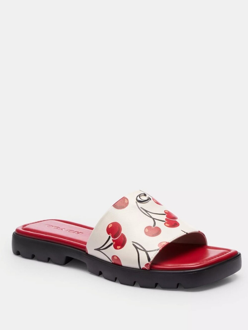 Coach Florence Sandal With Cherry Print - Size 7.5